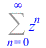 Sum(`^`(z, n), n = 0 .. infinity)
