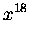 $\displaystyle x^{18}$