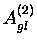 $ A^{(2)}_{gl}$
