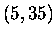 $ (5,35)$